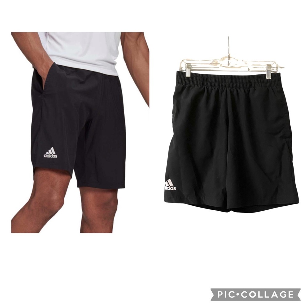 Adidas Black Climalite Woven Drawstring Unlined Athletic Shorts Size Medium